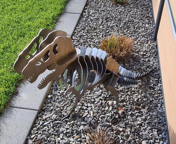 Gartendeko - Stahl T-Rex