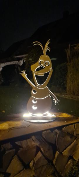 Gartendeko - Stahl-Schneemann 3D