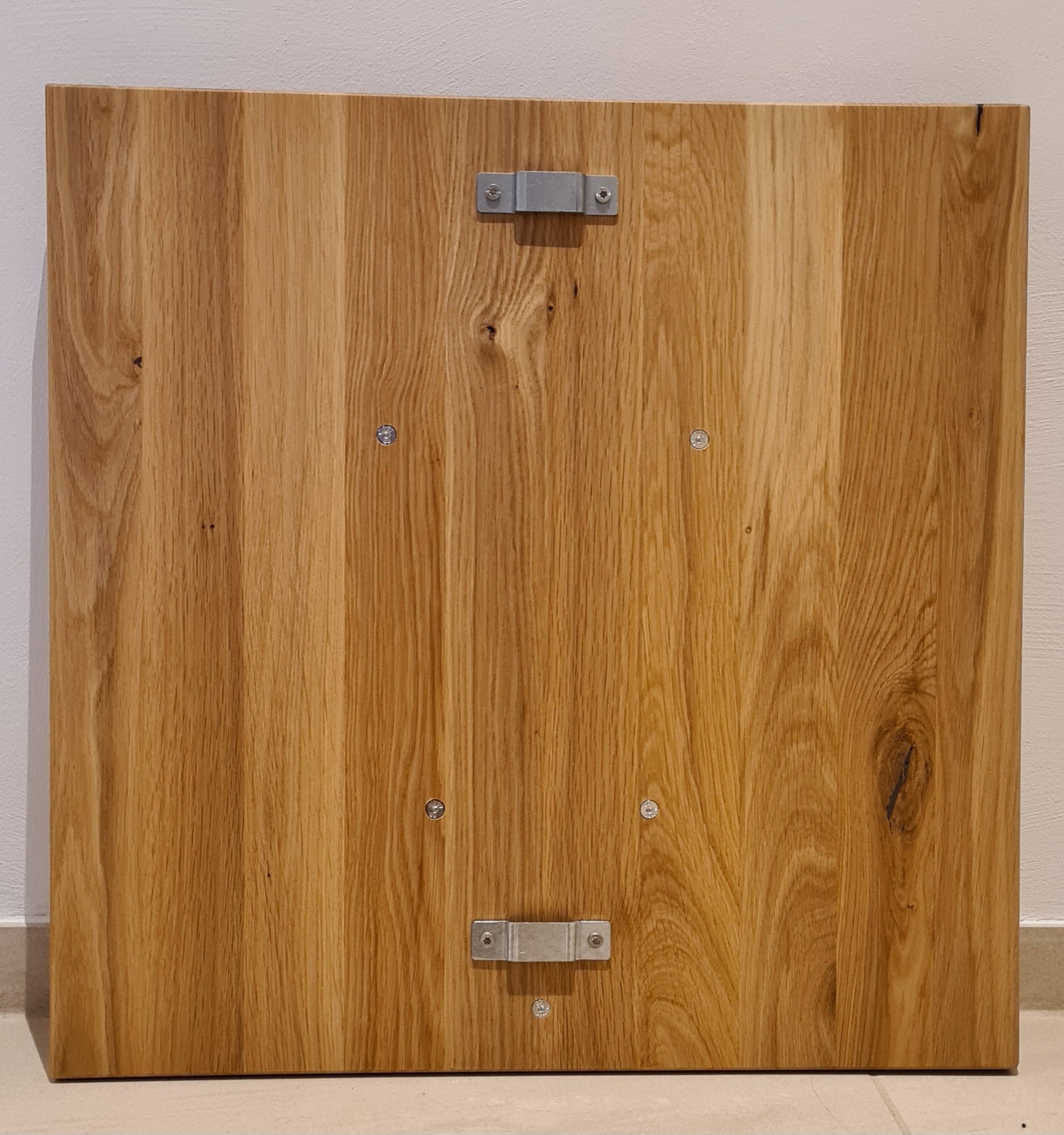 Wandbild Hirsch- Massivholzplatte Wildeiche