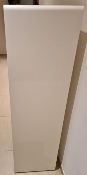 Kaminholzregal mit abgerundeten Kanten, Massivholz Wildeiche
