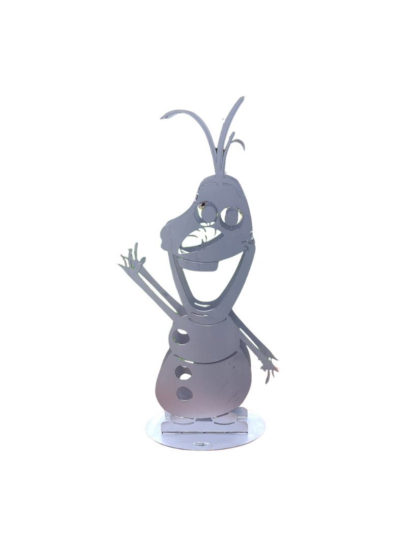 Gartendeko - Stahl-Schneemann 3D