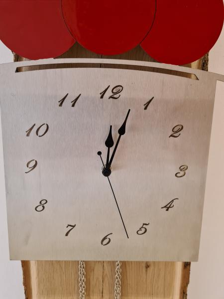Wandbild mit Uhr - Schwarzwald Design
