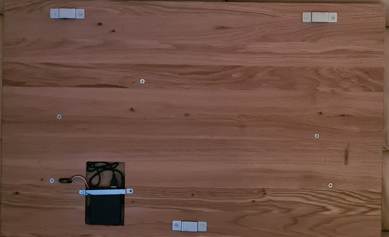 Porsche 911 GT3 mit LED- Massivholzplatte Wildeiche