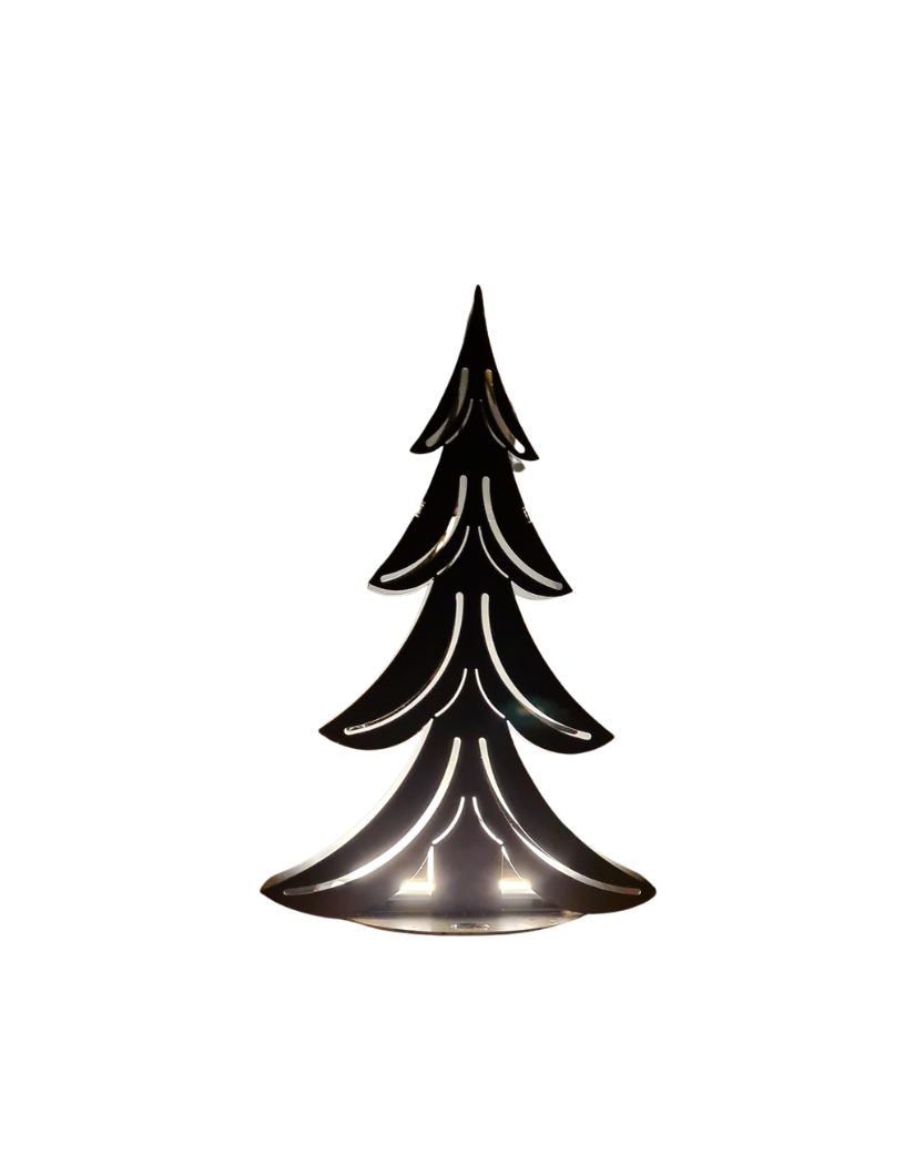 Gartendeko - Stahl-Tannenbaum 3D