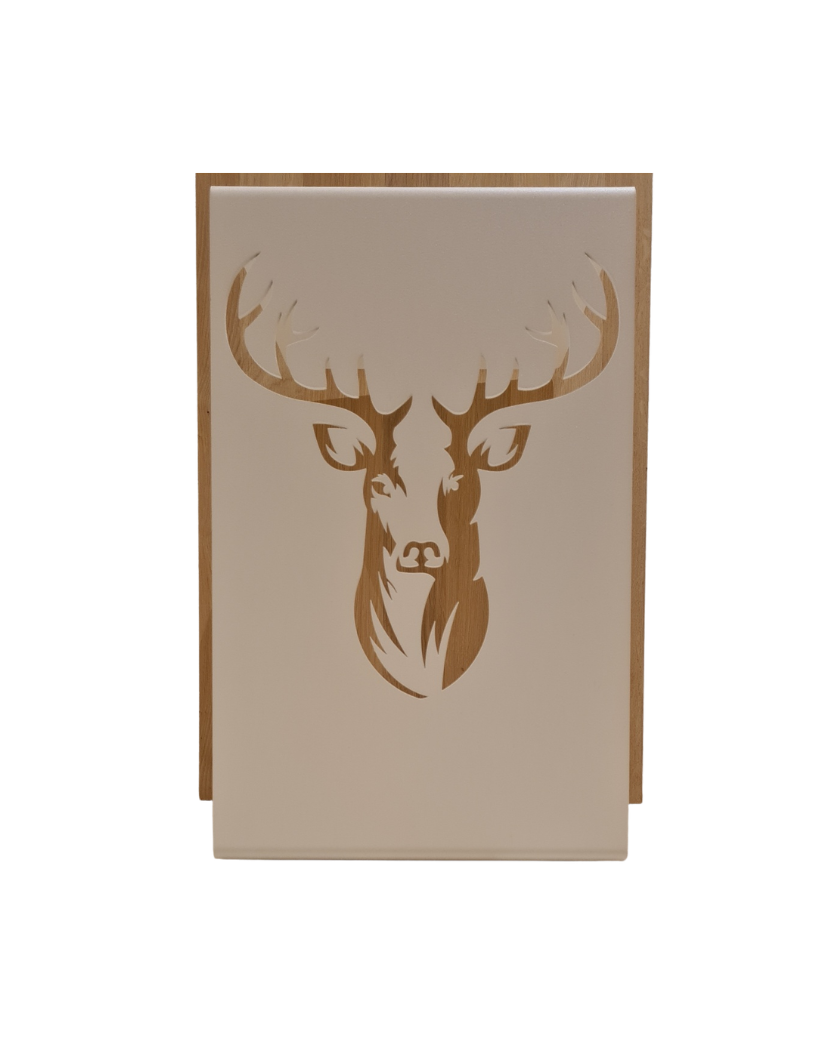 Beistelltisch mit Hirschmotiv