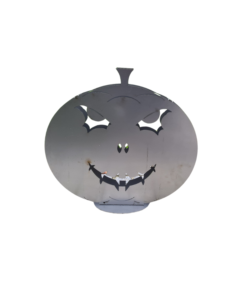 Gartendeko - Stahl-Kürbis 3D