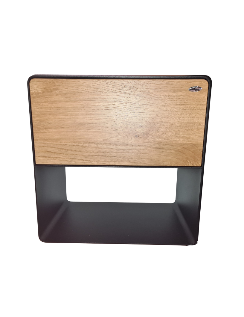 Nachttisch aus 3mm Stahl mit Schublade - hängend