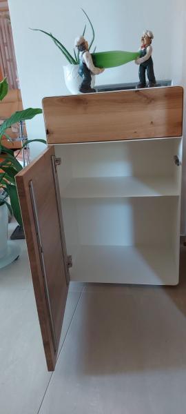 Wohnzimmerschrank "Janine" in Massivholz Wildeiche